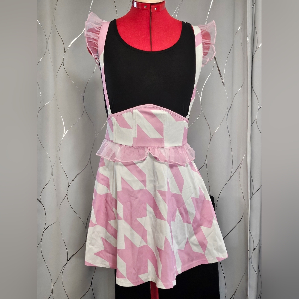 Dolls Kill Clown Core Unreleased Sugar Thrillz Sample Pinafore Dress